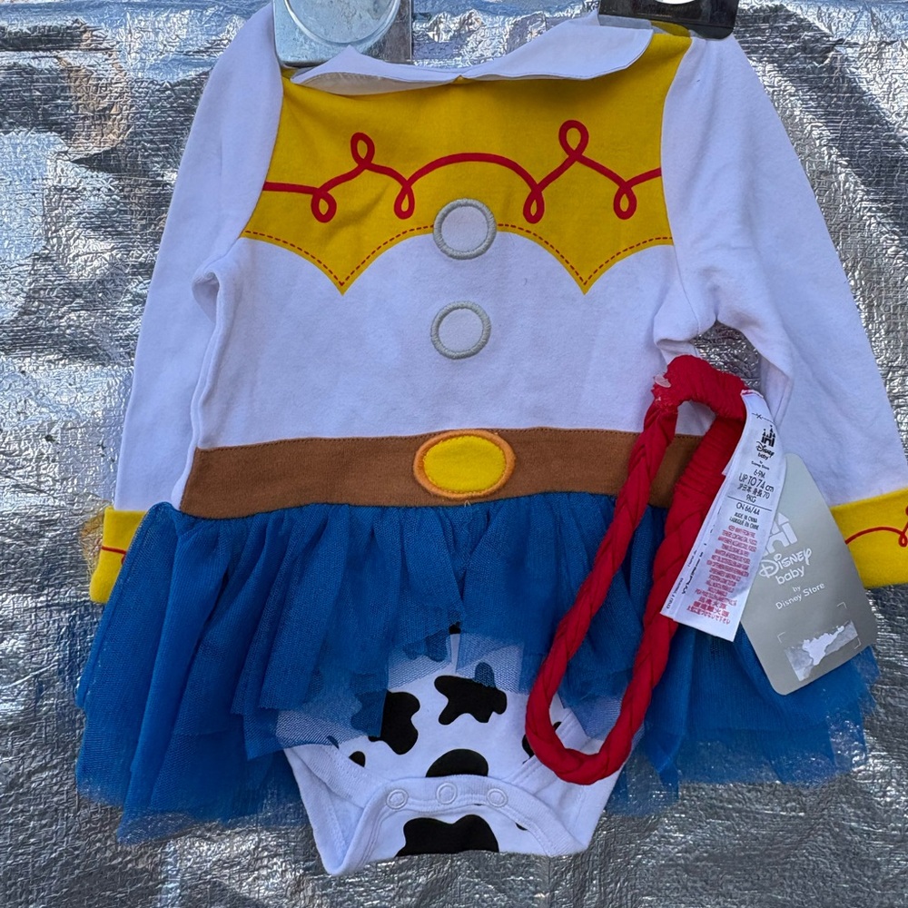 Disney Woody Inspired Costume Bodysuit - Yellow, Blue, White
